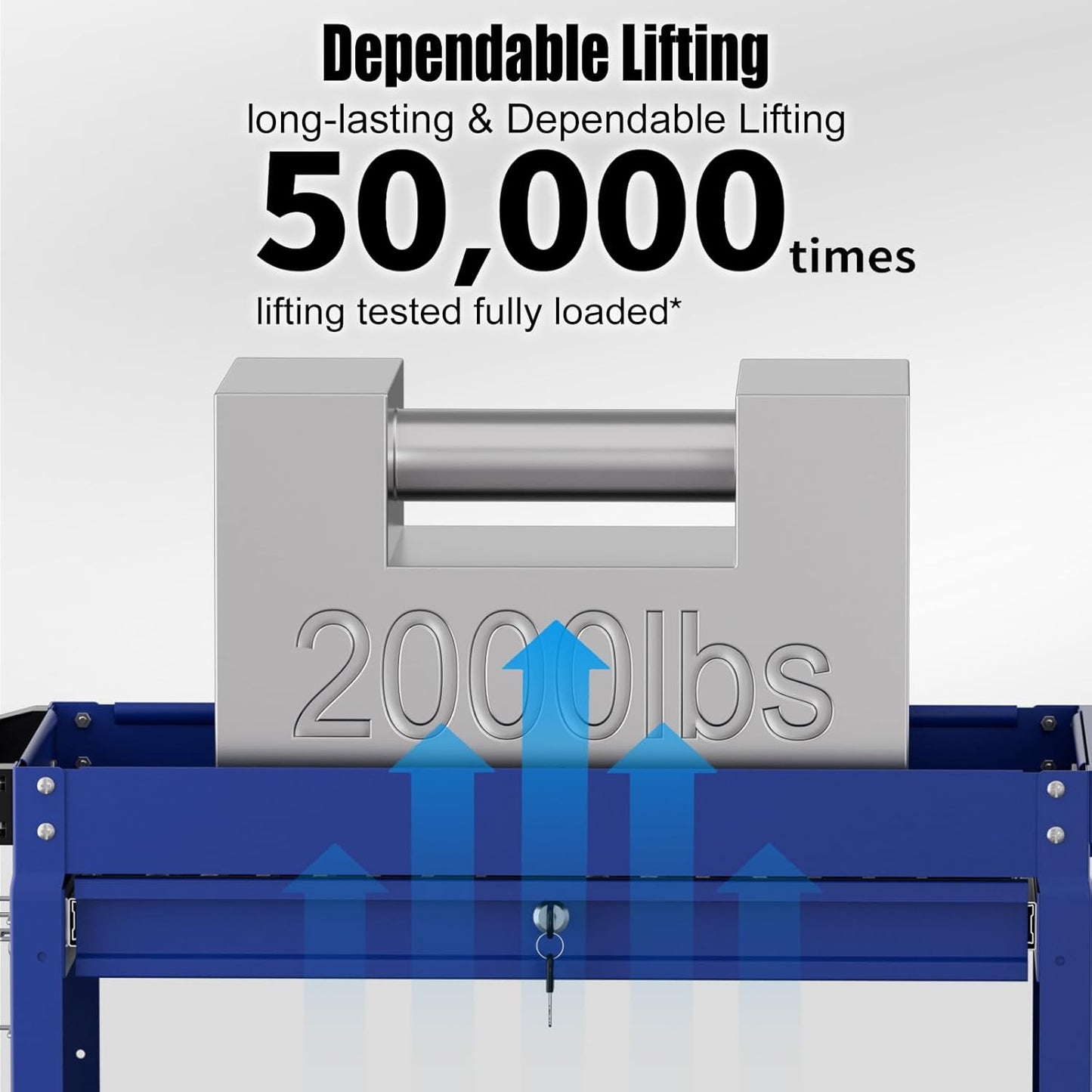 3 Tier Heavy Duty Tool Cart, Mechanic Metal Rolling Tool Carts Work Cart with Locked Drawers & Pegboard for Garage Workshop