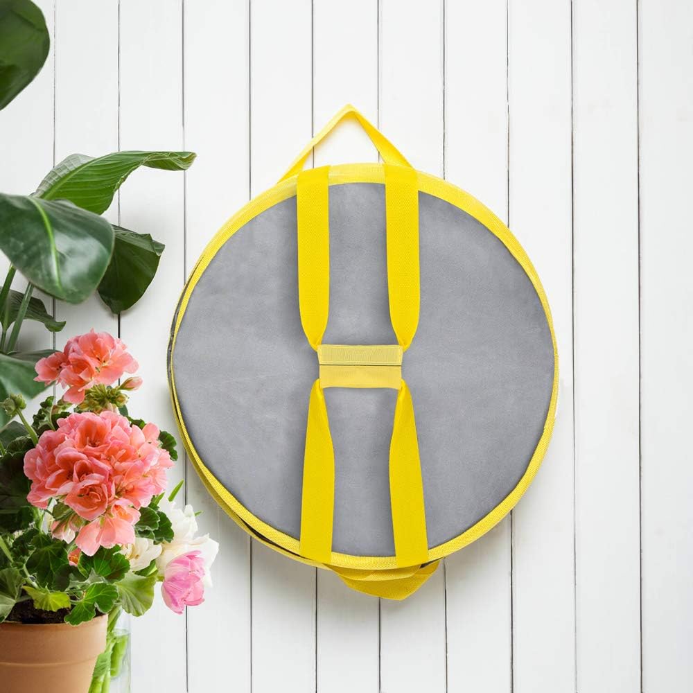 30 Gallon Collapsible Trash Can 3 Pack, Garden Bag Pop Up Camping Trash can, Reusable Leaf Bag Holder, Yard Waste Bag