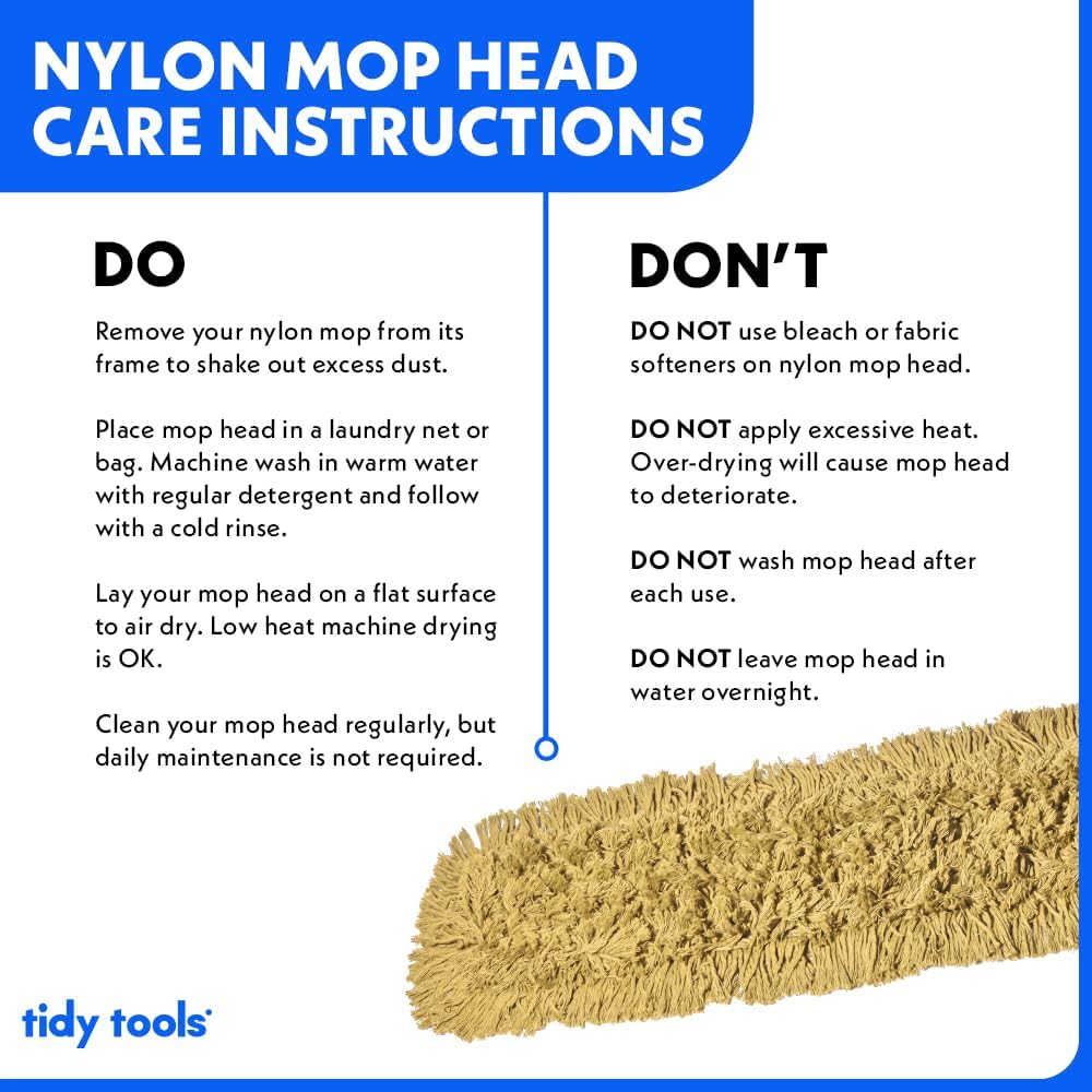 48 Inch Yellow Commercial Dust Mop & Floor Sweeper with Extendable Handle – Mop for Hardwood, Tile, and Concrete Floor Cleaning