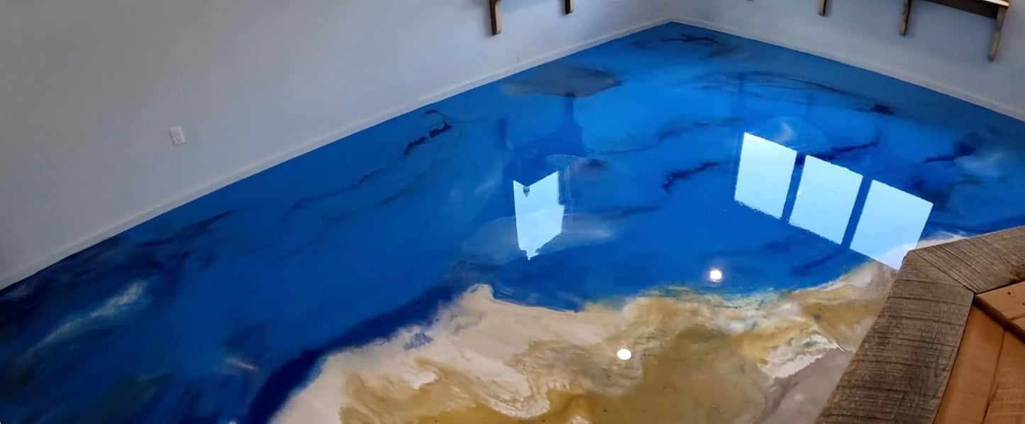 colored epoxies Dove Gray Epoxy Resin for Bar Tops, Table Tops, Wood, Concrete, Epoxy Art & Crafts 1.5 Gallon