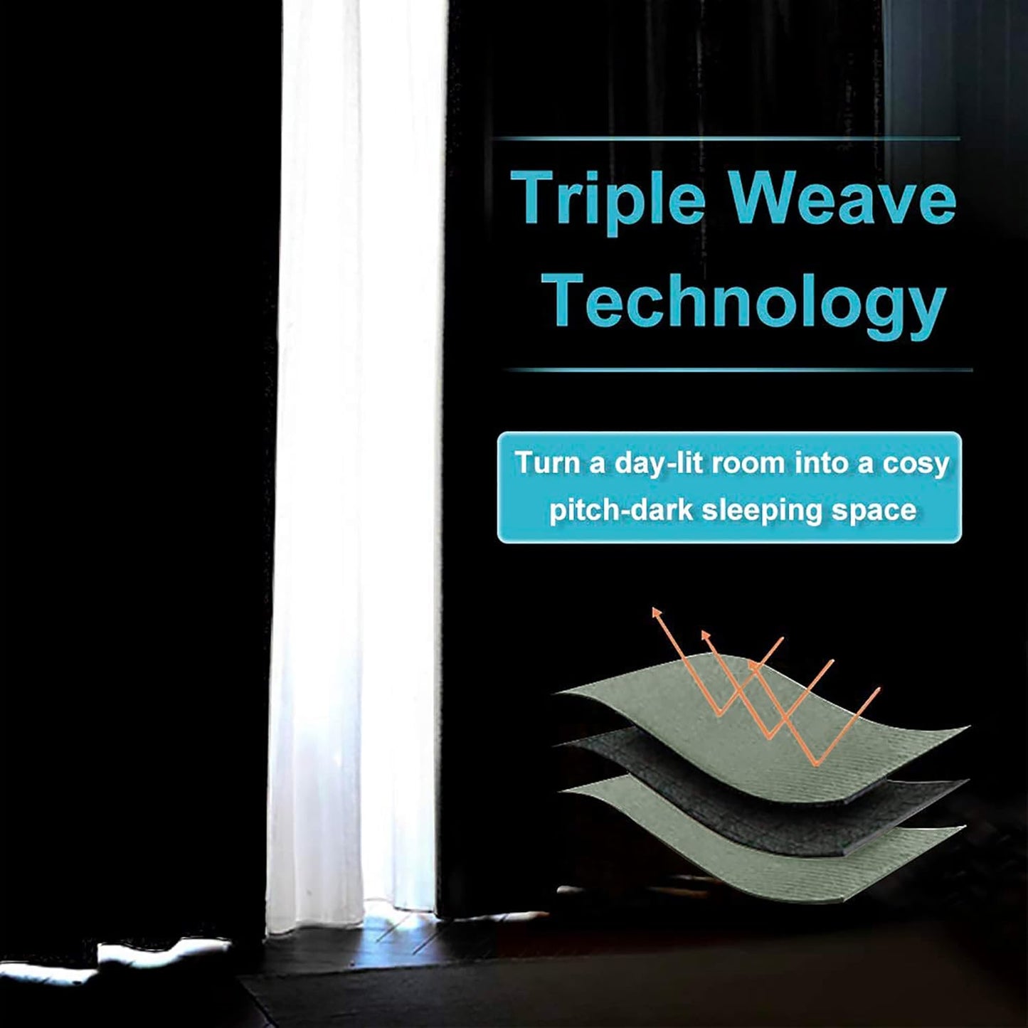 RYB HOME Bedroom Curtains Blackout - Light Block Energy Efficiency Small Window Treatment Drapes for Kitchen Dining Baby Nursery Morden Decor, W 42 x L 63 inch, Sea Green, 2 Panels