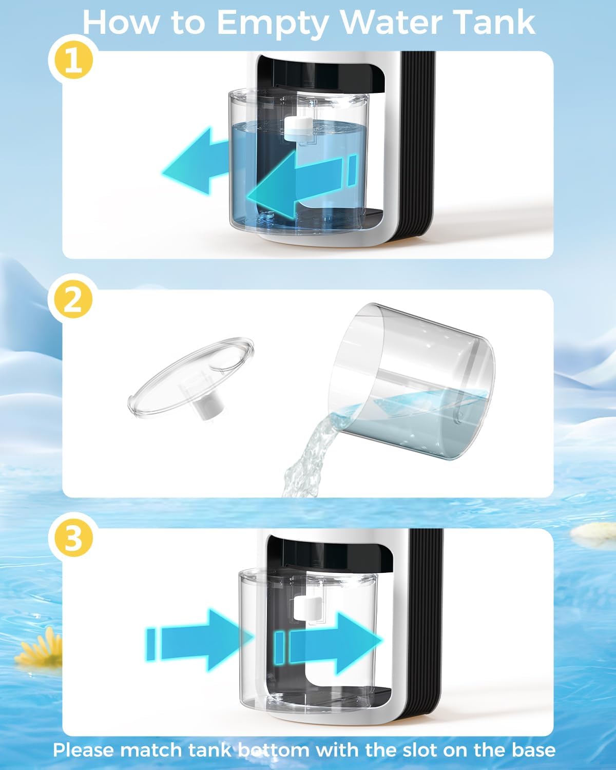 TABYIK Dehumidifiers for Home, 42oz Dehumidifier for Bathroom, Dehumidifiers for Room with Auto Shut Off, Auto Defrost Quiet Dehumidifier for Bedroom Wardrobe Closet Trailer RV