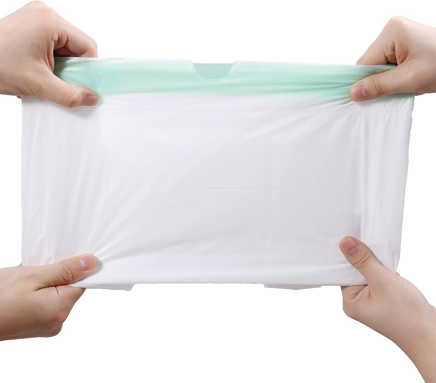 8 Gallon Trash Bag 120 Count, Unscented Strong Drawstring Garbage Bag Fit 30 Litter Trash Can, for Kitchen, Bathroom, Bedroom, Office ( Green )