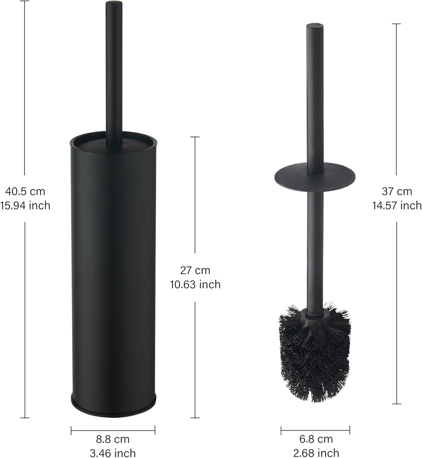 Toilet Brush and Holder Set Premium Material Toilet Bowl Cleaner Free Standing Toilet Bowl Brush and Holder