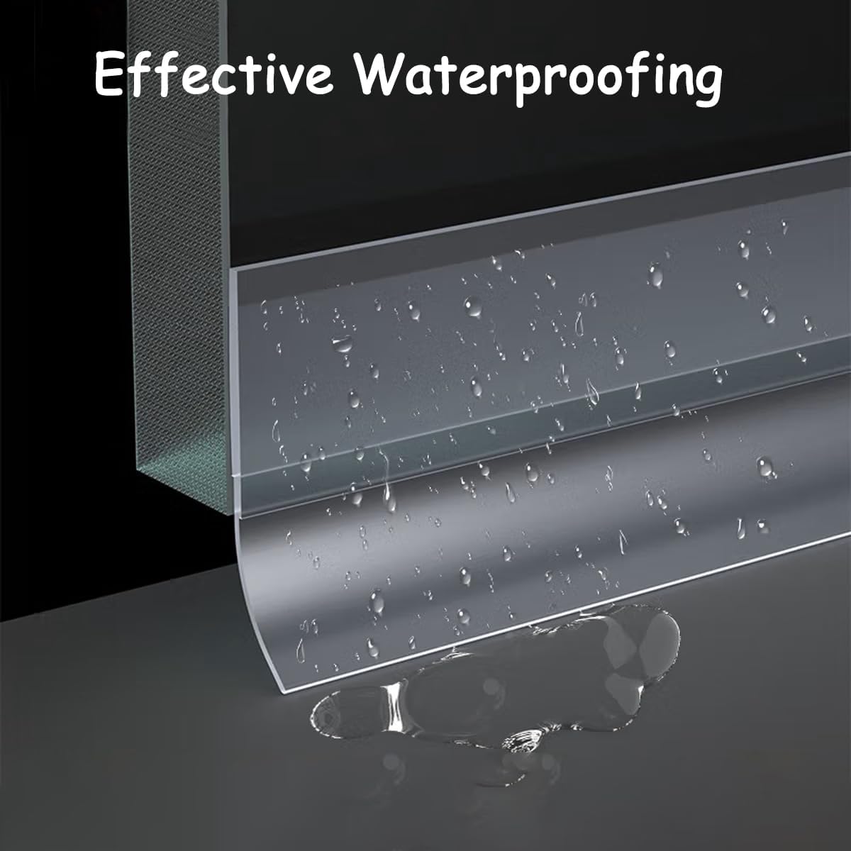 Silicone Weather Stripping, Door Draft Stopper Window Seal Strip for Gaps of Door & Windows, Garage Door Under Bottom, Sealing Tape Shower Doors Sweep (Gray, 2 inch x 20 Ft.)