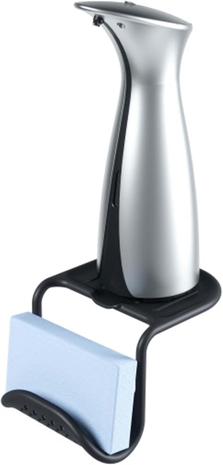 Umbra Sling Flexible Sink Caddy, Non-Slip – Holds Sponge and Scrubbing Brush or Dishrag, Storage for Multiple Tools for Washing Dishes, Black