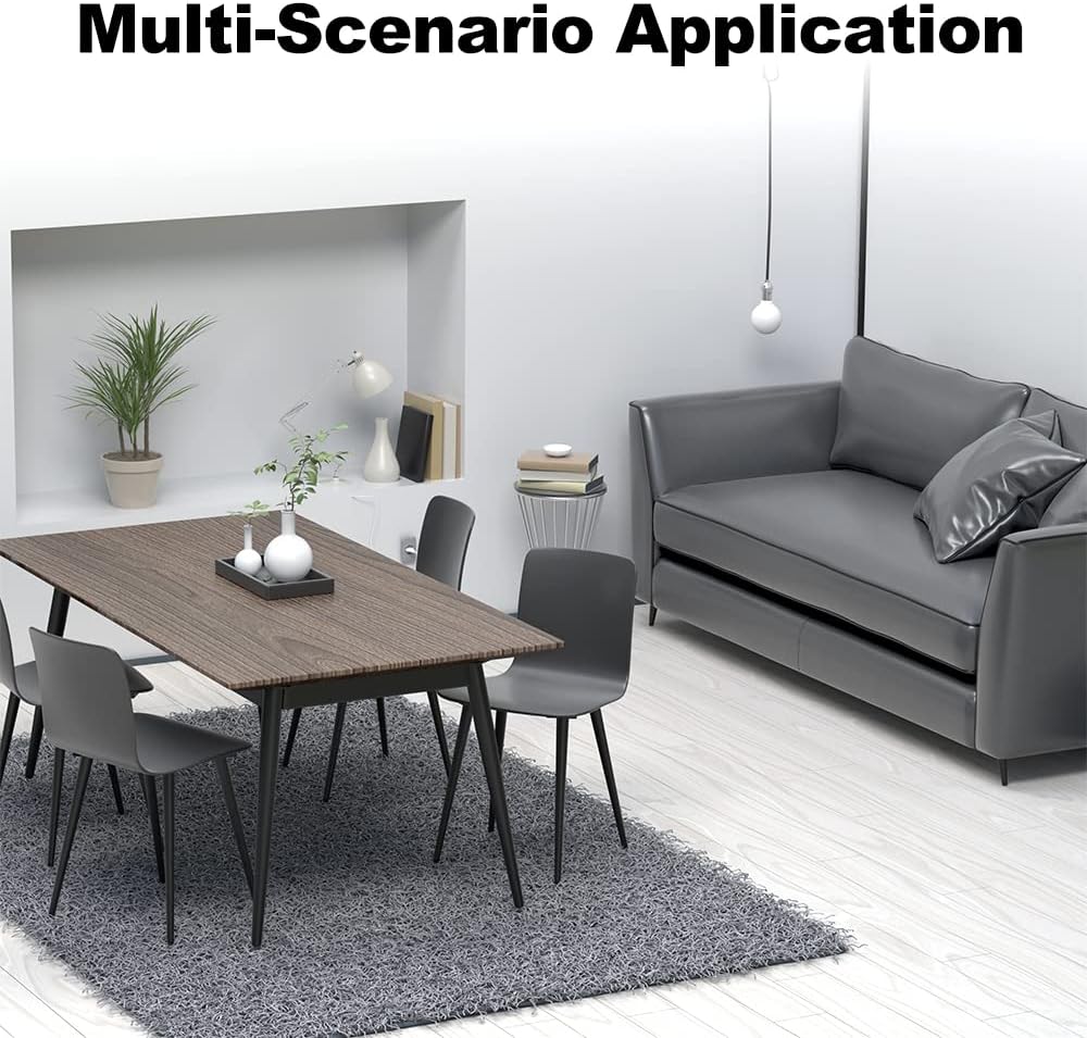 4PCS 5 Inch Matte Black Tapered Angled Legs for Furniture, Metal Mid Century Mordern Feet, Heavy Duty Slanted Stand Legs Kit for Couch, Coffee Table, Desk, Dresser, Sofa, Chair