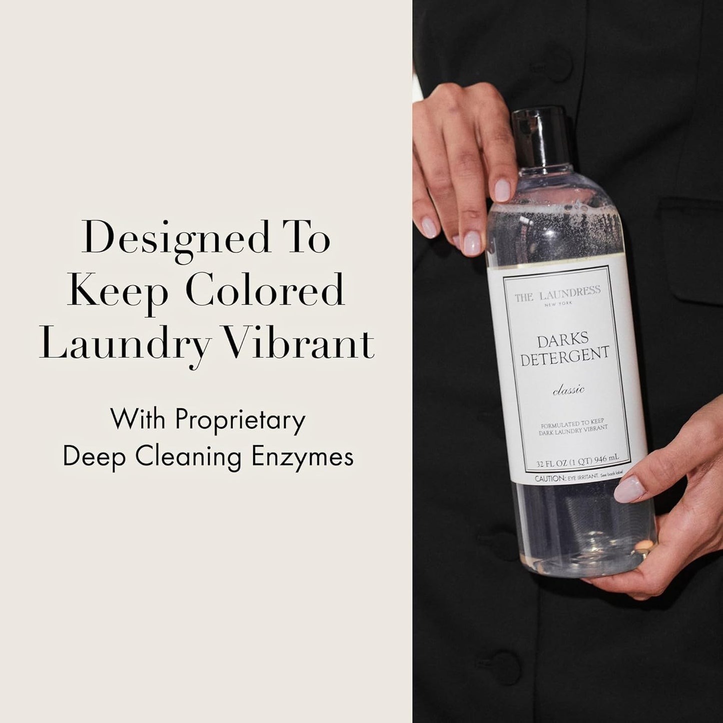 The Laundress Darks Detergent, Concentrated Laundry Detergent Liquid, For Rich Vibrant Colors, Tough on Stains, Classic Scent, 32 oz.