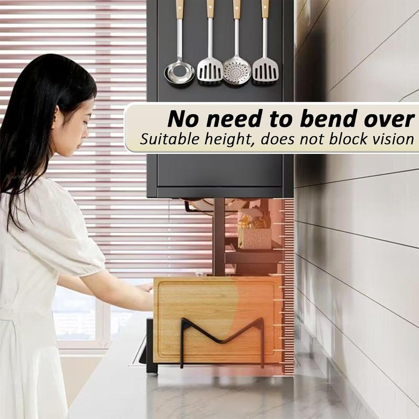 Dish Drying Rack 4 Tiers with Cover, Keep Kitchen Sink Shlef Organized Space-Saving Dish Drying Rack, for Dishes, Glasses, Bowls, Cutlery (black, W-33.5)