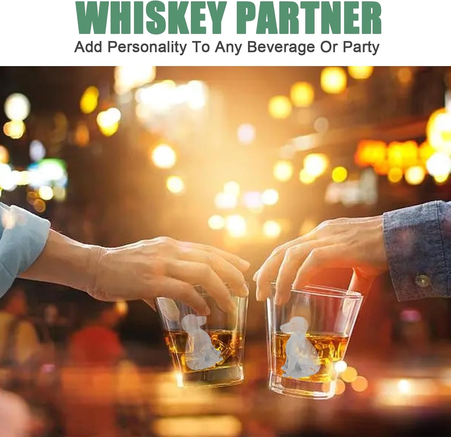 3D Labrador Dog Ice Cube Mold, Admaison Ice Cube Tray with Funnel for Cocktails, Bourbon,Brandy, Whiskey Gifts for Men, Silicone Fun Shapes Black (Labrador)