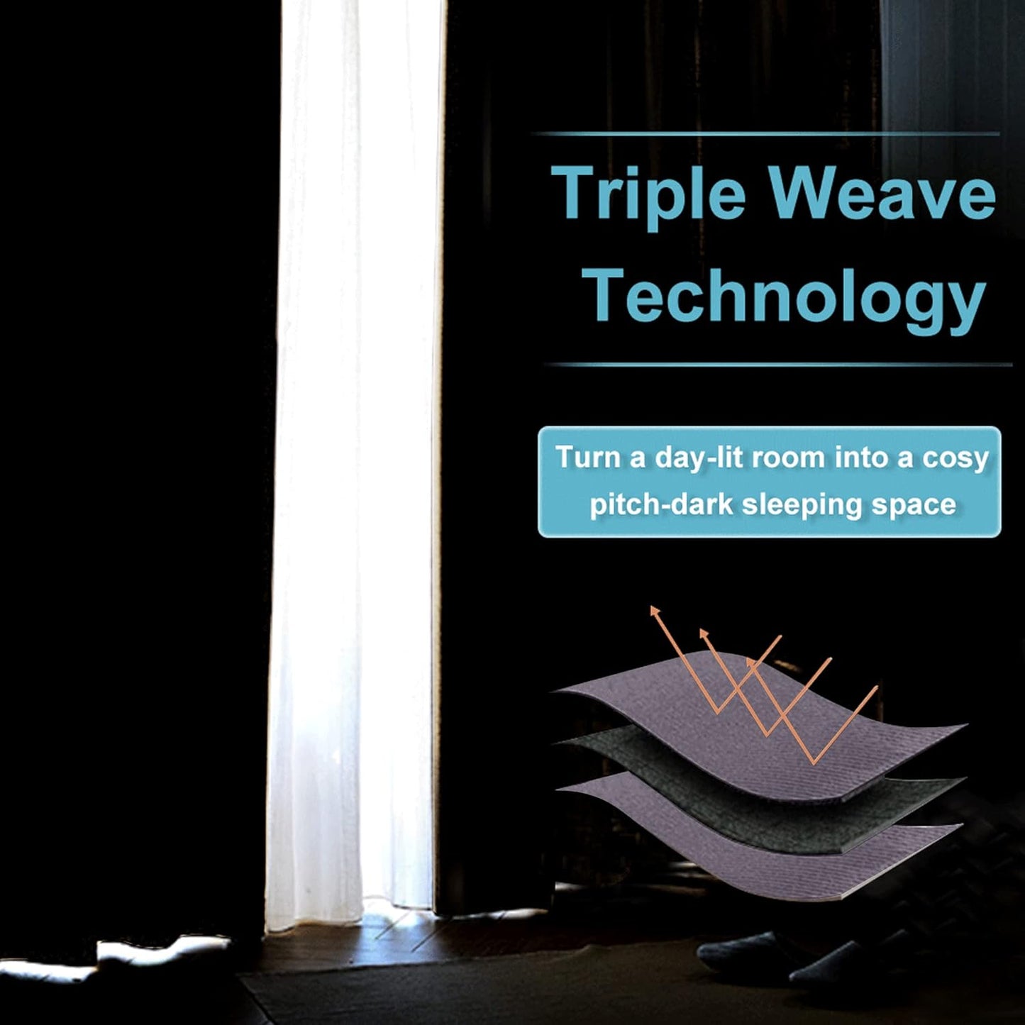 RYB HOME Bathroom Window Curtains - Blackout Curtains Small Window Short Drapes for Kitchen Bedroom Living Room Kids Nursery Room RV, W 42 x L 36 inch per Panel, Greyish Purple, 2 Pcs