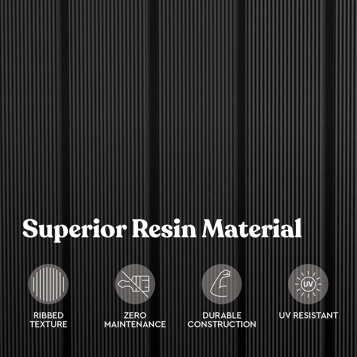 Keter Baltimore Resin 38 Gallon Outdoor Kitchen Trash Can with Lid and Drip Tray for Easy Cleaning-Perfect for Patio Dining, Black