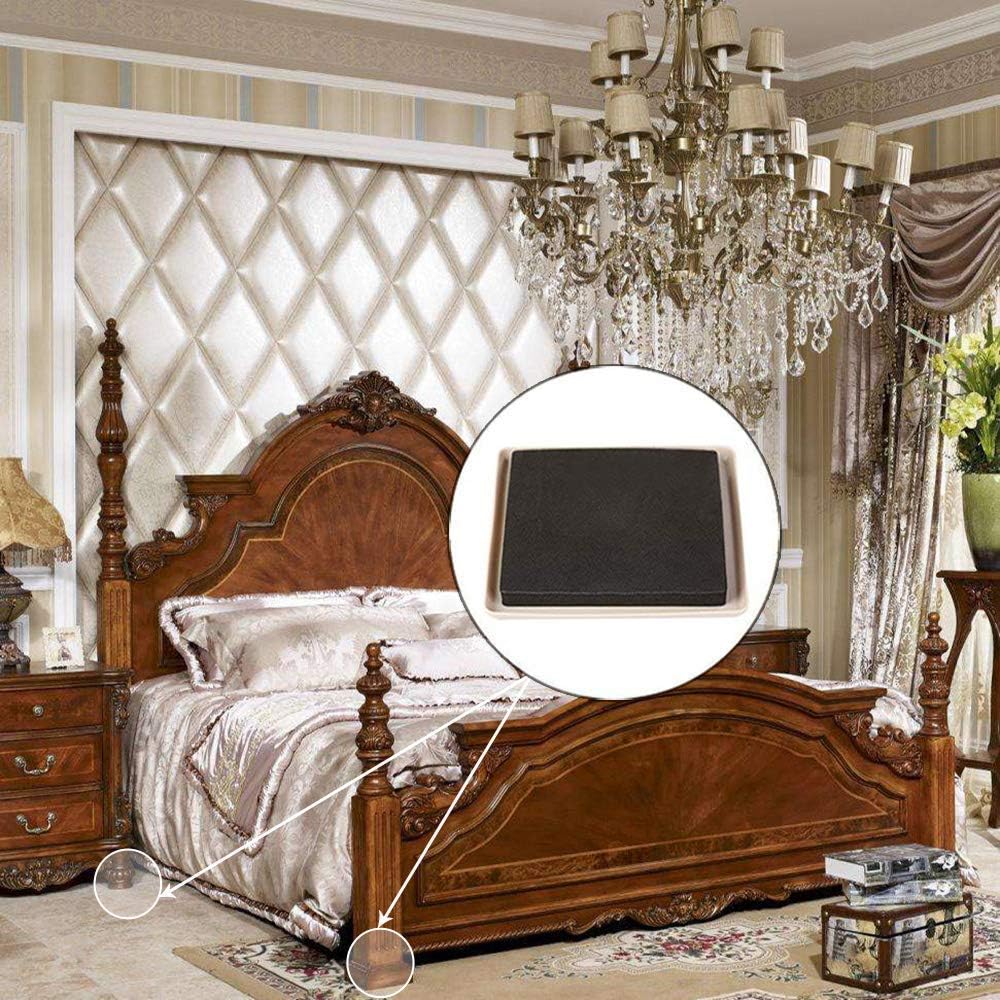 Ezprotekt 8 Pack Reusable Large Furniture Movers Sliders for Carpet, 5" Square Furniture Moving Pads, Carpet Sliders for Heavy Sofa Bed Couch Fridge, Furniture Glides Easily and Quickly (Beige)