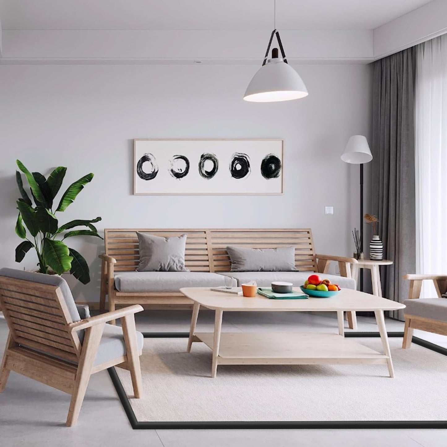 Self Adhesive Carpet Transition Strip with Edge Trim, Designed for Seamless Transitions from Carpet to Tile or Vinyl Floors, Perfect for Doorways.(Black,9 Feet)