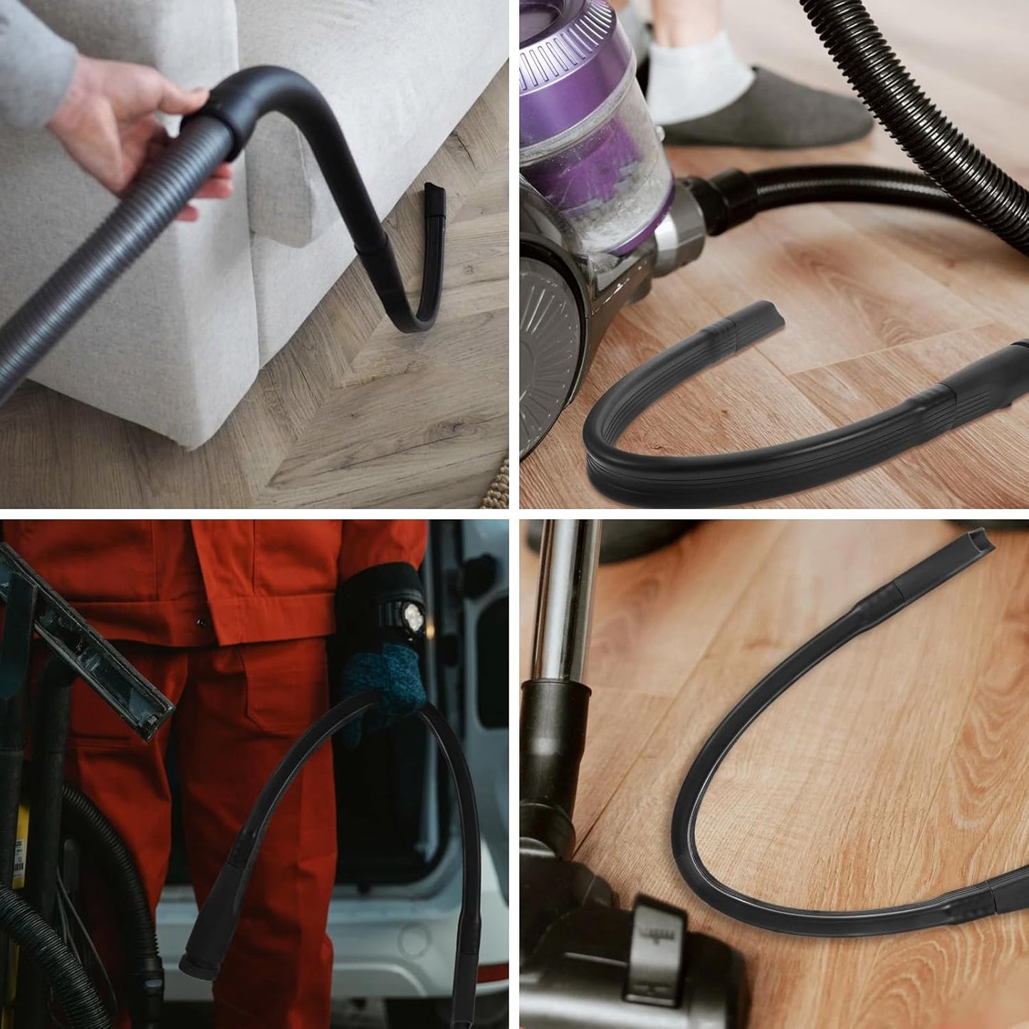 25 inch flexible vacuum hose tool accessory, suitable for all 1-1/4" or 1-3/8" inch (32mm - 35mm) vacuum cleaner flat nozzles