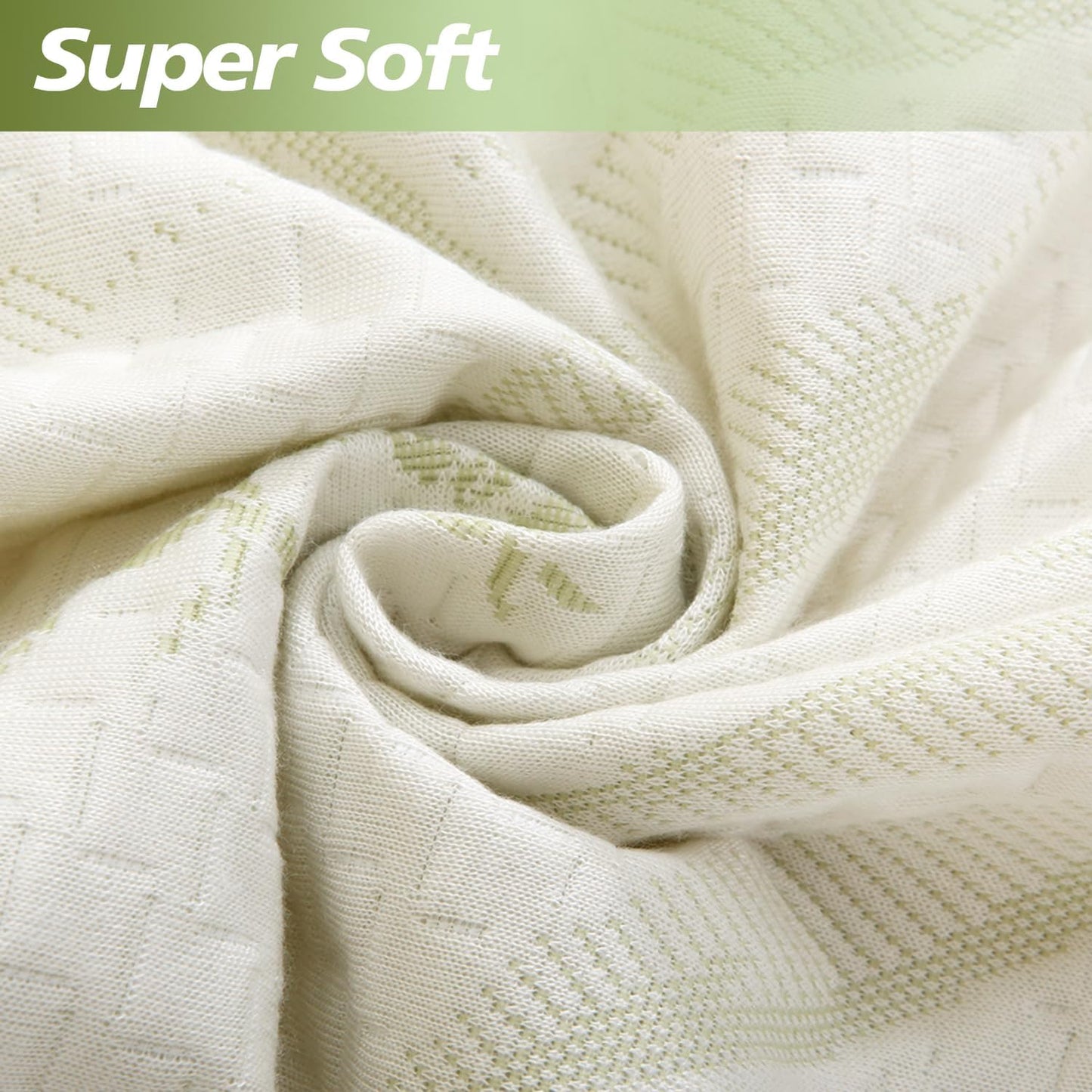 California King Mattress Protector Waterproof Mattress Pad Washable Bamboo Rayon Mattress Cover Breathable Noiseless Bed Protector 5" - 21'' Elastic Fitted Deep Pocket