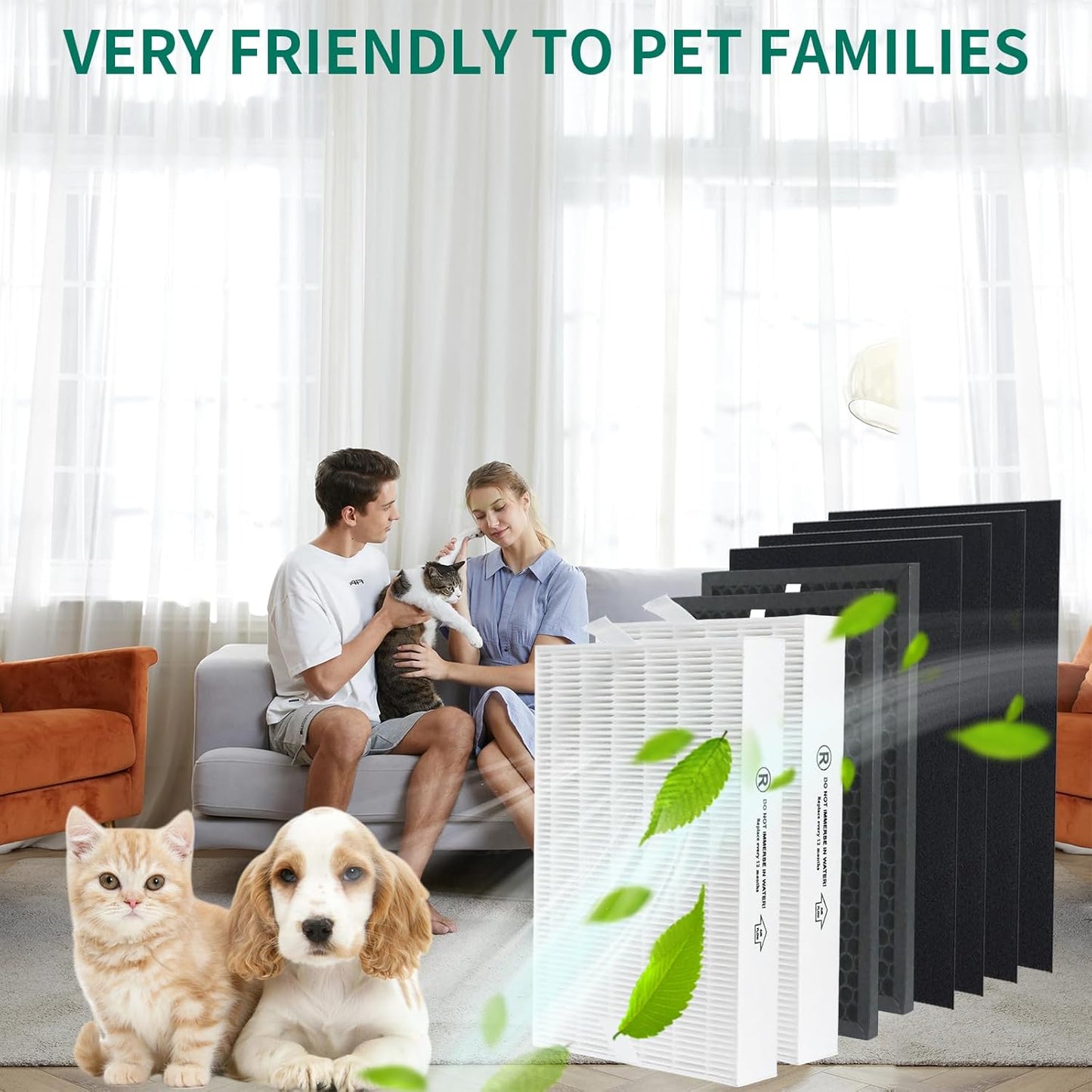 True HEPA Replacement Filter Kit Compatible with Honeywell HPA5300B, HPA5350 & PowerPlus HPA3300 Air Purifiers, Replaces HRF-R3, HRFSC1, HRF-A300, HRF-ARVP300 Filters (3-Pack)