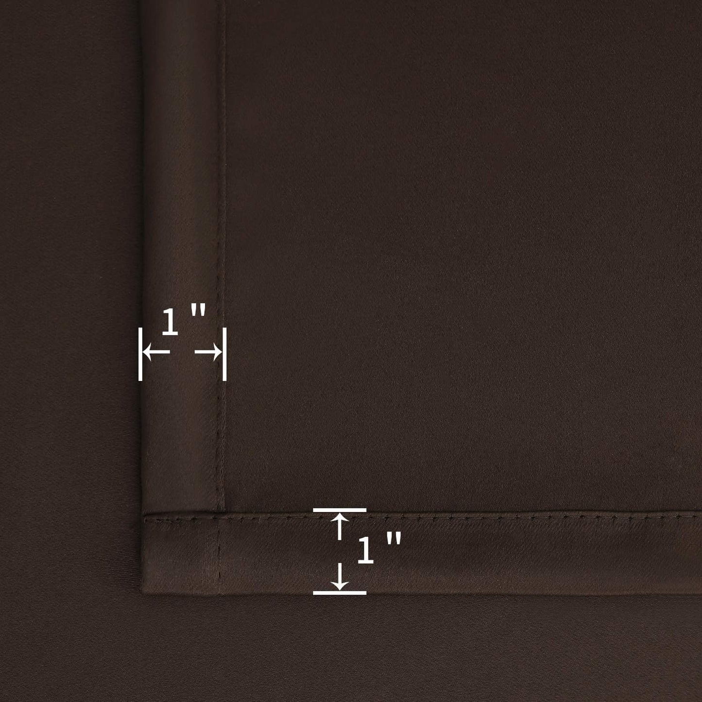 BGment Brown Blackout Curtains for Bedroom 63 Inch Length - Rod Pocket Thermal Insulated Room Darkening Drapes for Living Room Office, 52 x 63 Inch, 2 Panels, Brown