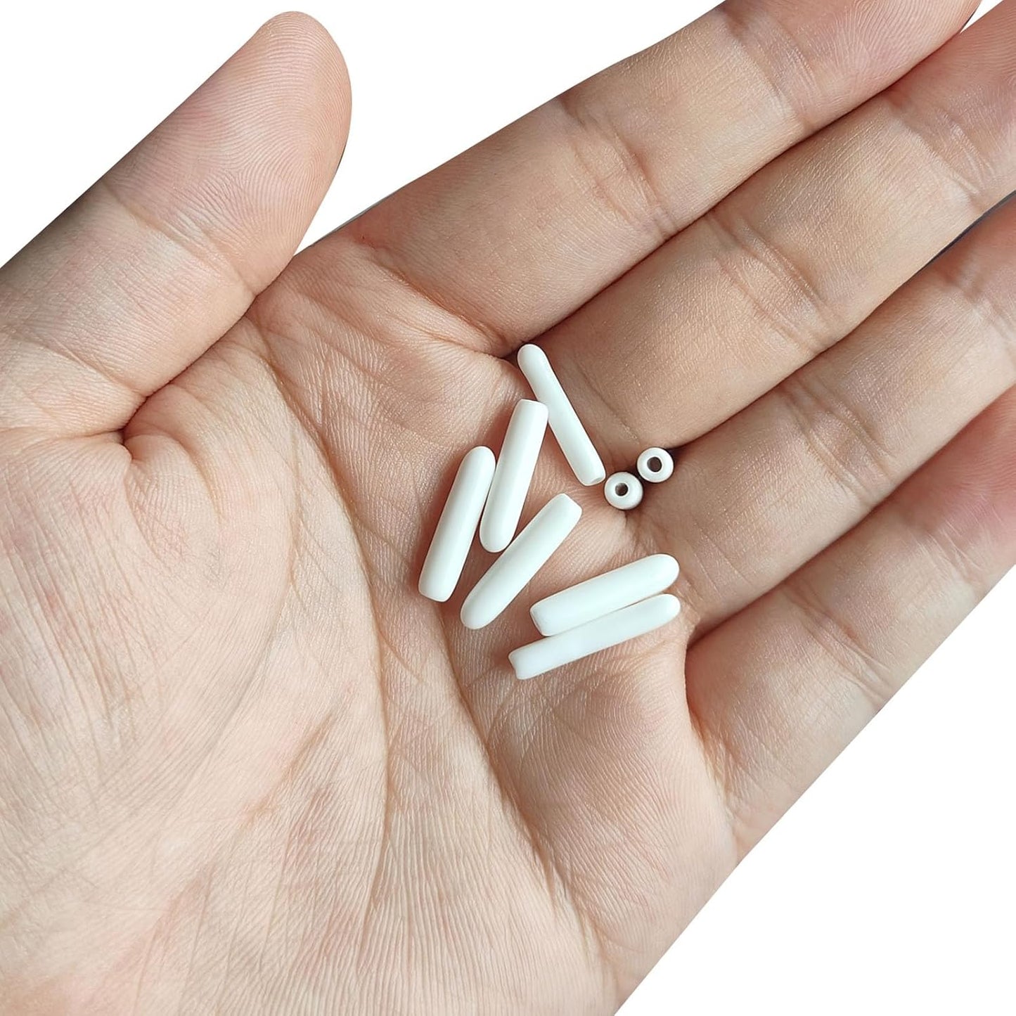 uxcell 20pcs Rubber End Caps 2mm ID Vinyl Round End Cap Cover Screw Thread Protectors White