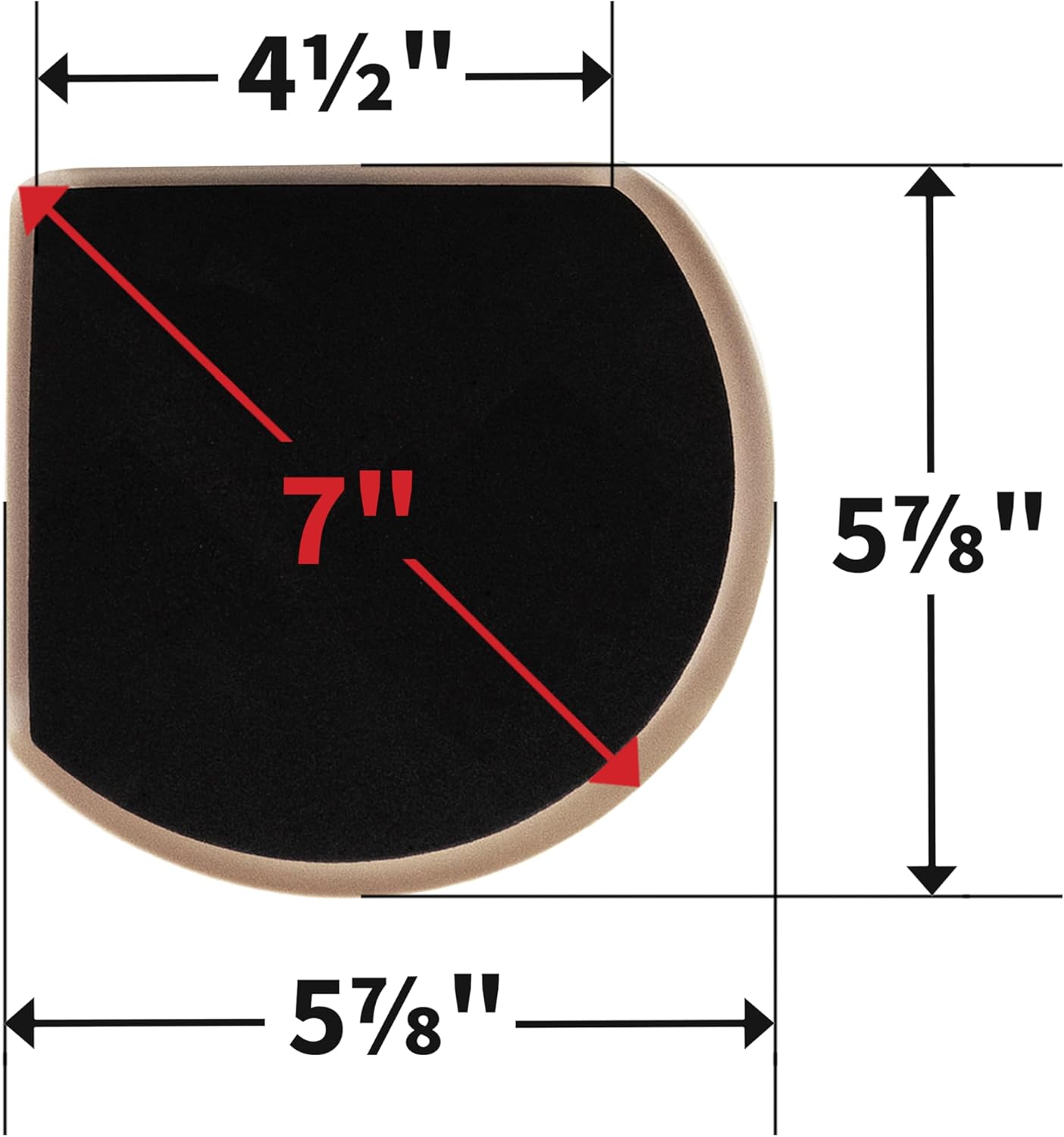 Super Sliders 7" Slide & Hide Reusable Furniture Sliders for Carpet - Effortless Moving and Surface Protection, Beige (4 Pack)