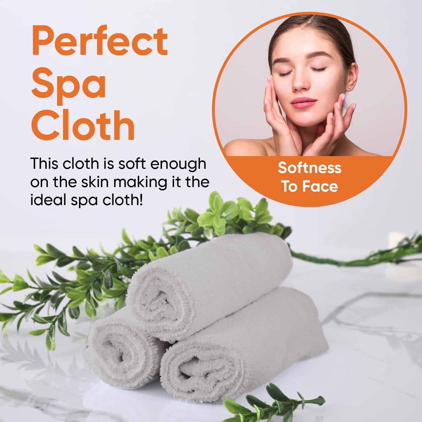 Superio Cotton Terry Washcloths Grey Towels 100% Cotton Cleaning Cloth 16" Rags Wash Clothes for Body and Face, Spa Towels, Multi Purpose (24, 12"x12")