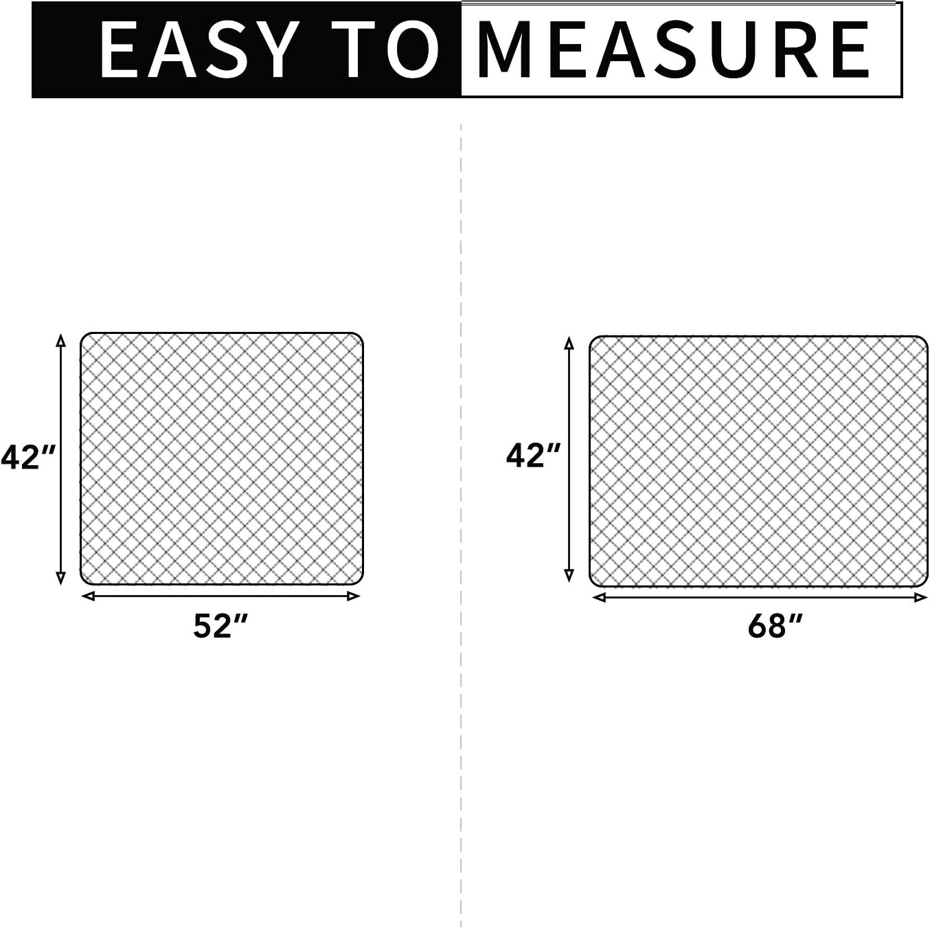 Easy-Going Sectional Couch Covers for Dogs L Shape Sofa Cover Reversible Sofa Slipcover Chaise Lounge Cover Furniture Protector Cover for Pets Dog Cat (42 x 52 inches, Gray/Gray)