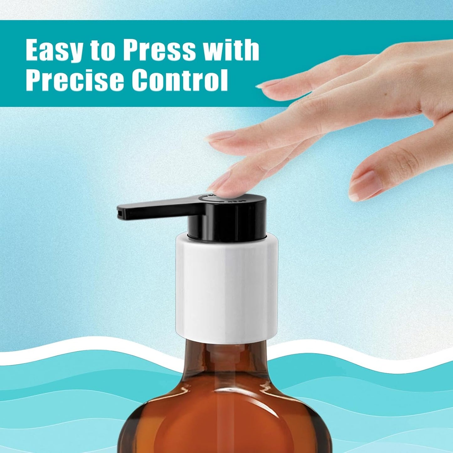 2PCS Dispenser Pump Replacement Compatible with MOROCCANOIL Treatment 1.7/3.4/4.2 Fl Oz (Not for Travel Size), Plastic Pumps Head with Lock Clip for Hair Oil Bottle (Bottle Not Included)