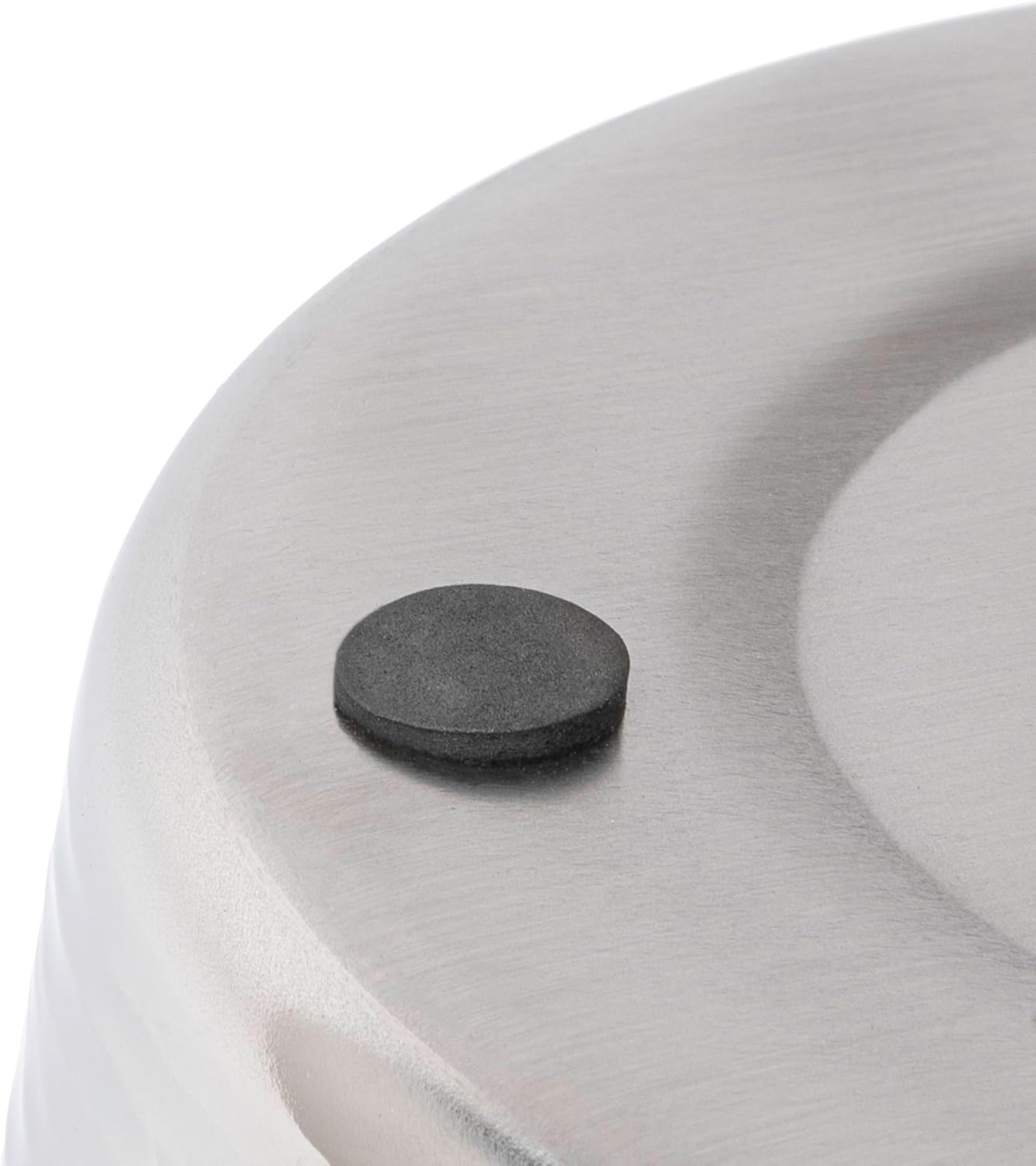 happimess HPM1113C Nolan Modern Classic Smooth Steel 2-Gallon Wastebasket for Home, Bathroom, Living Room, Office, Bedroom, Kitchen, Brushed Steel