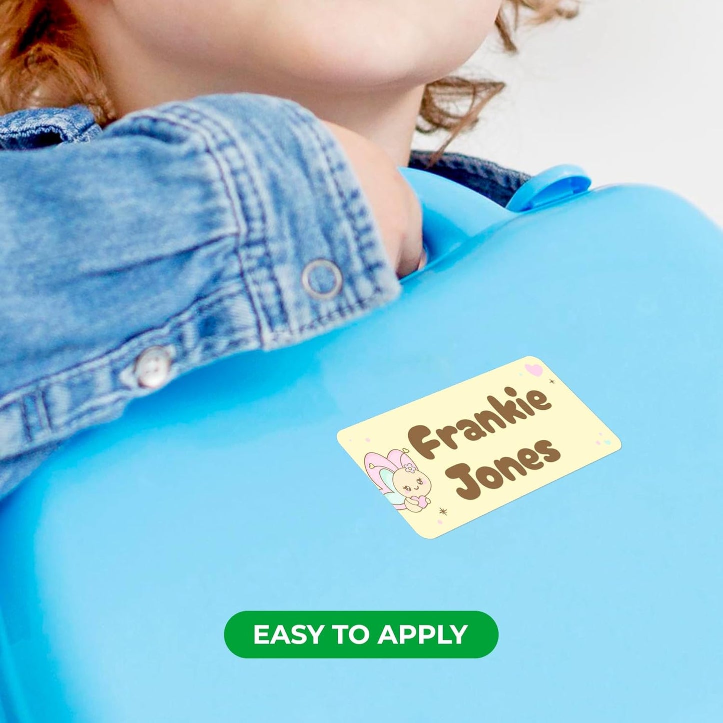 Personalized Name Tag Stickers for Kids (130+ Pack) | Butterfly Waterproof Labels for School Supplies, Bottles & Lunch Boxes | Custom Vinyl Name Labels for Clothing, Toys & More (D. Butterflies)