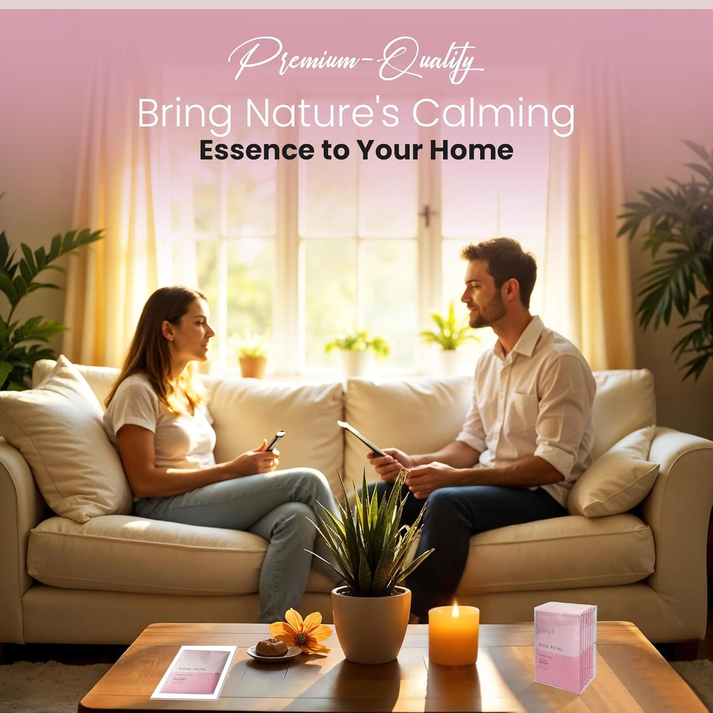 Expressive Scented Fresh Scent Pouches – Perfect Rose Petal Air Freshener – Home Fragrance & Closet Deodorizer for Drawers, Closets, Cars and Bathrooms – Long-Lasting Fresh Scent Sachets (6-Pack)