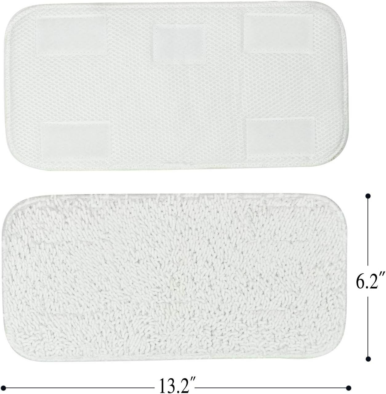 Sienna Luna Replacement Pads Microfiber Mop Pads Fit for Steamer Head SSM-3006 Series Hard Floor Mop Washable Durable Cloth Pads 6 Pack