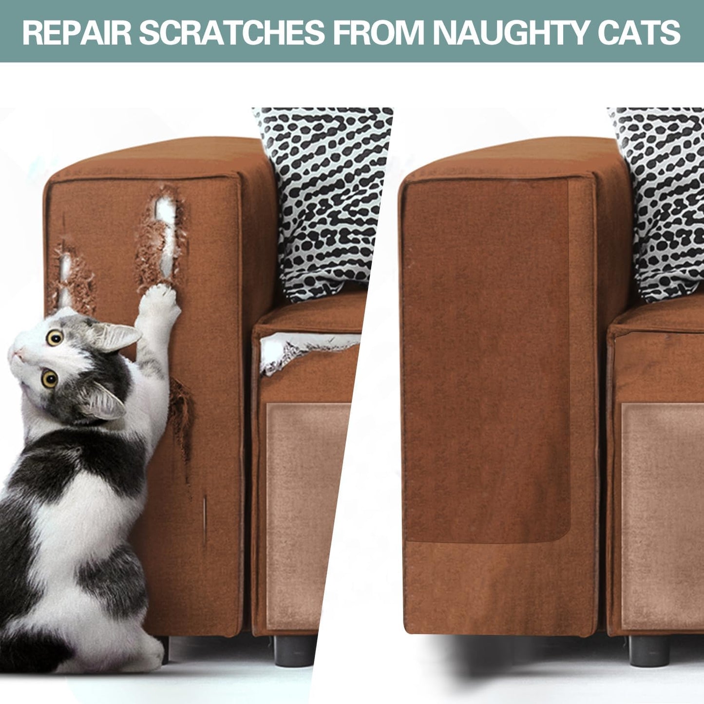 Velvet Repair Patch, Self-Adhesive Flannel Fabric Patch, Multi Colors, Microfiber Patch,Can be Used to Patch Sofas, Car Seats, Handbags, Jacket Holes and Tears (Light Brown)