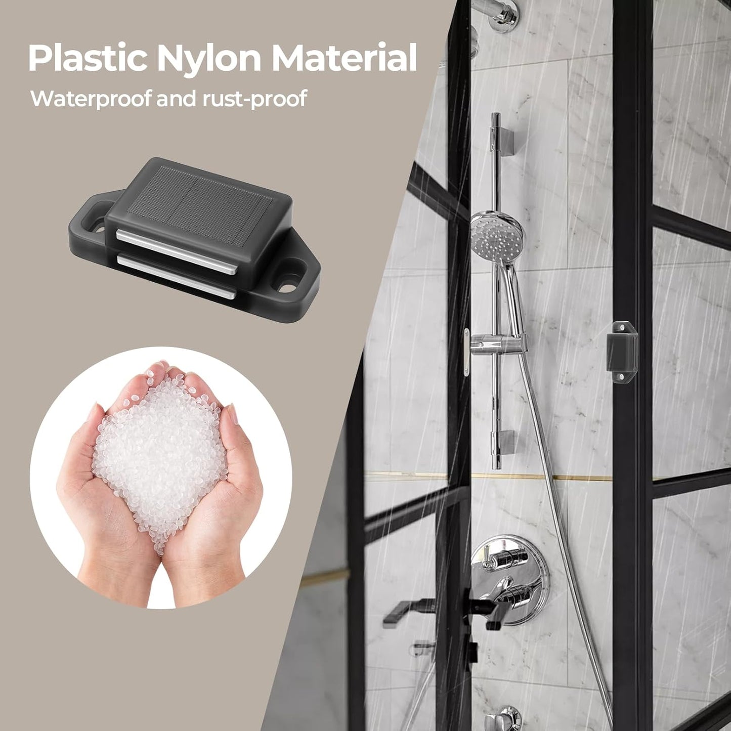 Cabinet Magnetic Catch Door Latch 30LB for Kitchen Drawer Magnets to Stay Closed Magnetic Catch Closet for Drawer(Black 24 Pack)