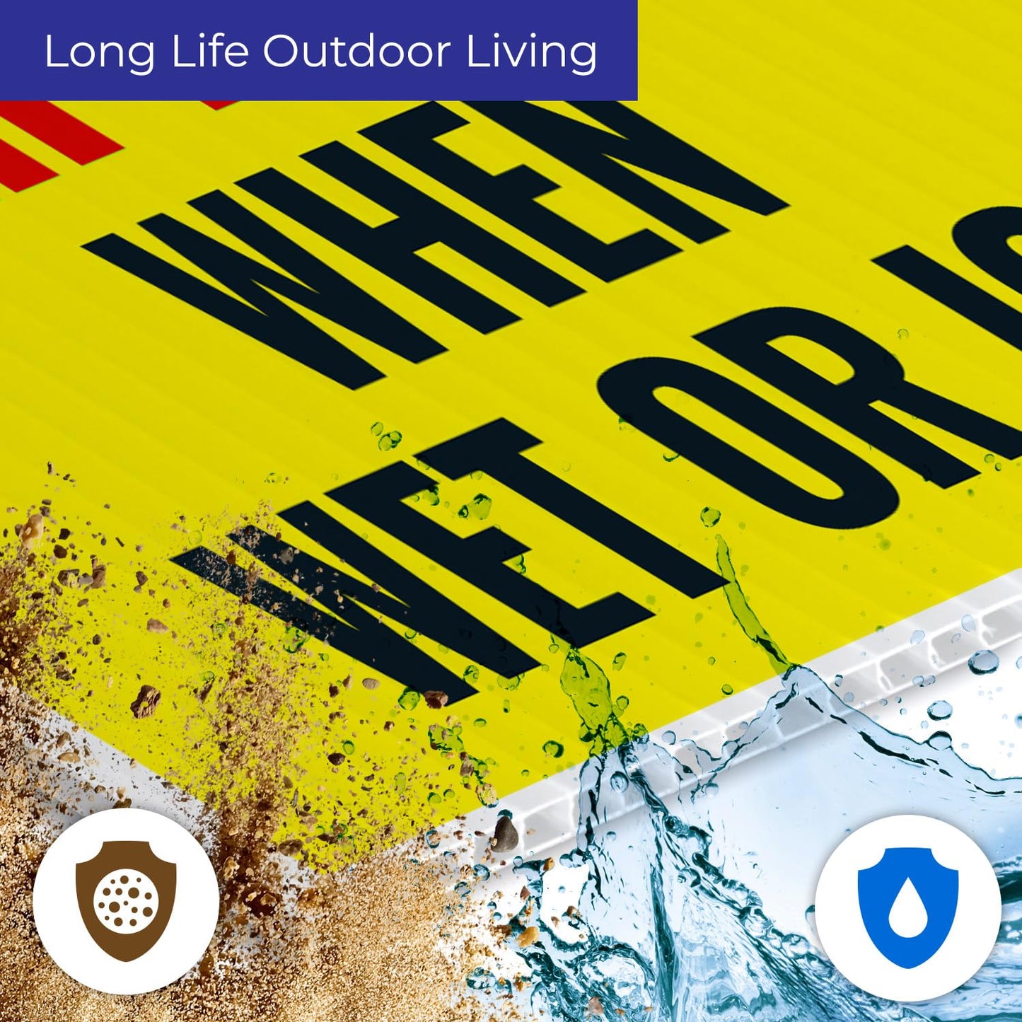 Caution Slippery When Wet or ICY Sign, (SI-84404) (4 Pack) Double Sided 9x12 Inches, Corrugated Plastic with Metal H Stake, Made in USA by Sigo Signs