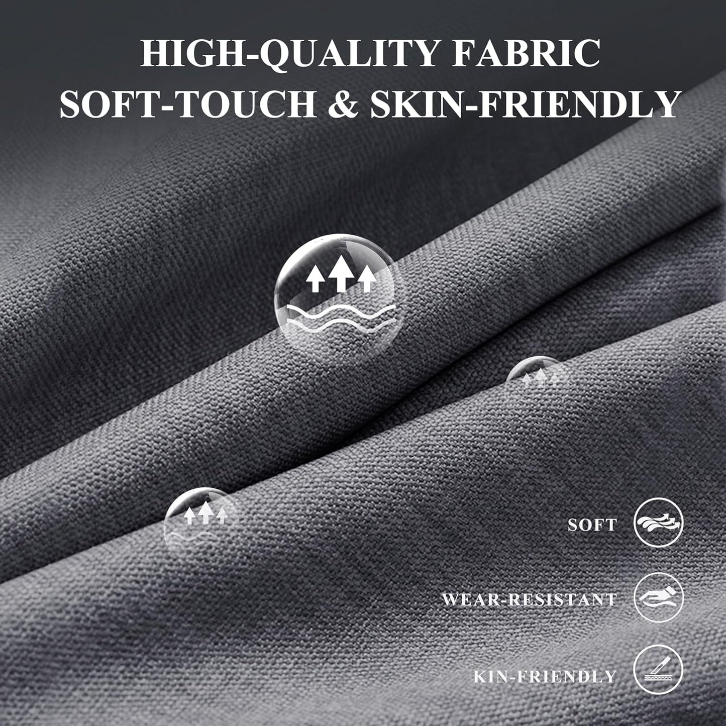 COLAMY Fabric Square Storage Ottoman with Reversible Tray Lid – Multi-Functional Footrest, Hidden Storage, Sturdy & Stylish Small Coffee Table for Living Room, Bedroom, or Entryway(Grey)