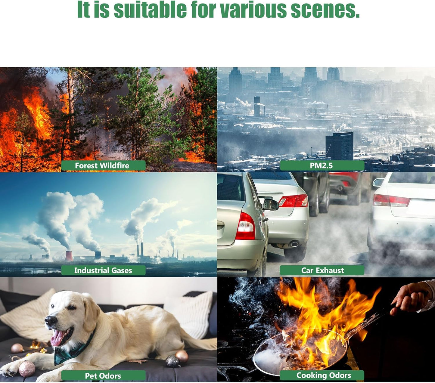 4 Packs FLT4825SM Smoke Clean True HEPA Filter B Compatible with AC4825 AC4825E AC4825W AC4300 AC4800 AC4900 AC4850 Air Cleaner Purifier with 8 Activated Carbon Pre-Filters