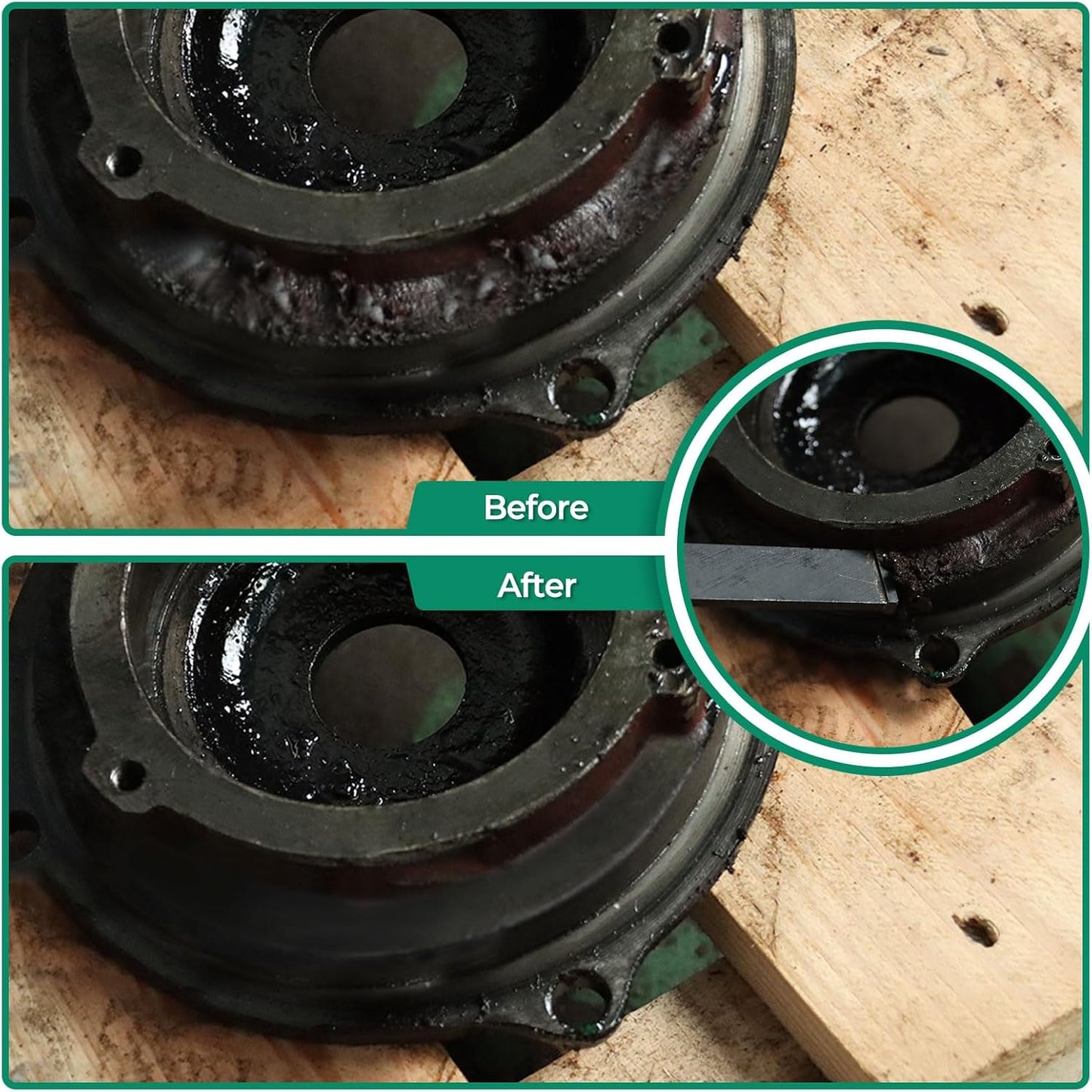 5/8-inch Carbide Scraper,Super Gasket Scraper with Durable Tungsten Tip for Remove Gaskets, Carbon and More from Varied Surfaces