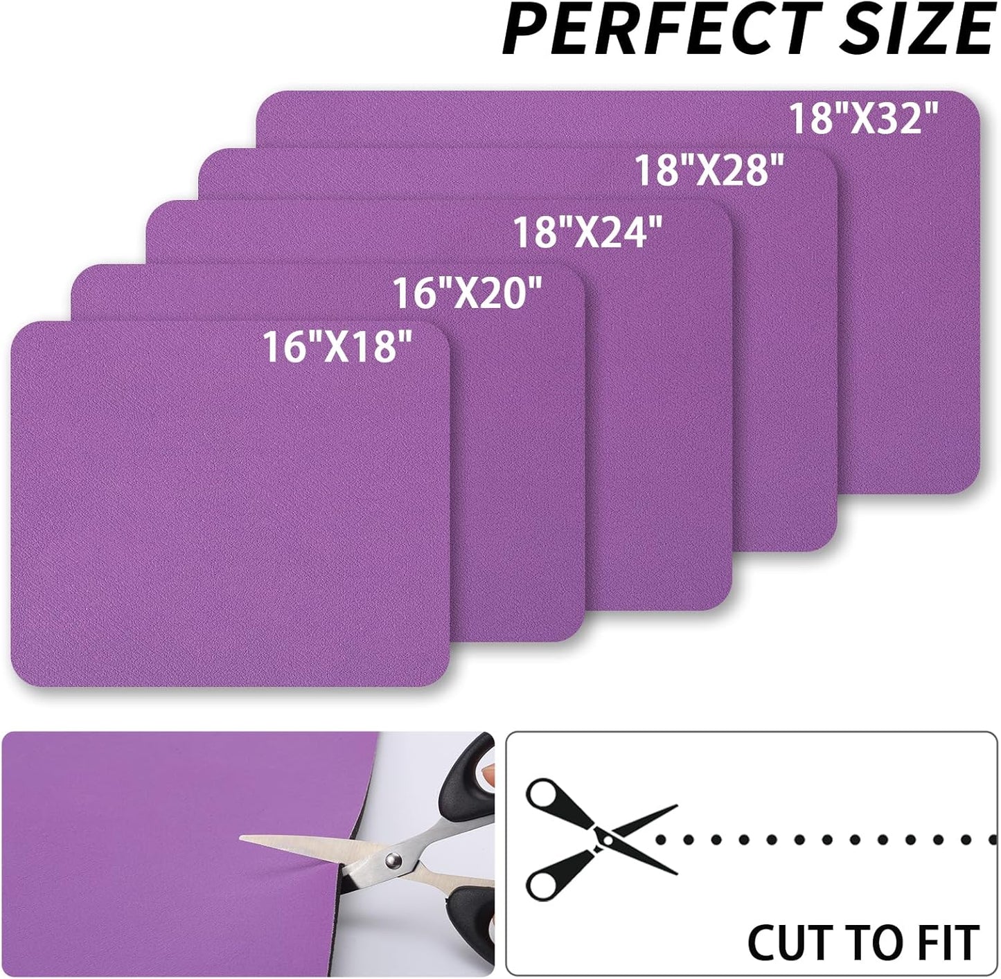 Dish Drying Mat for Kitchen Counter, Heat Resistant Drainer Mats with Non-slip Rubber Backed, Hide Stain Kitchen Super Absorbent Draining Mat, Easy to Clean Dish Rack Pad, Purple 18"x28"