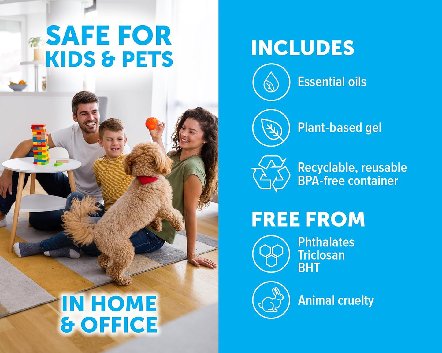 Bright Air 14 oz. Super Odor Eliminator, For Medium-Size Spaces, Tropical Paradise & Pineapple Scent, Case of 6, Air Freshener, Natural Essential Oils, Lasts Up to 90 Days Each