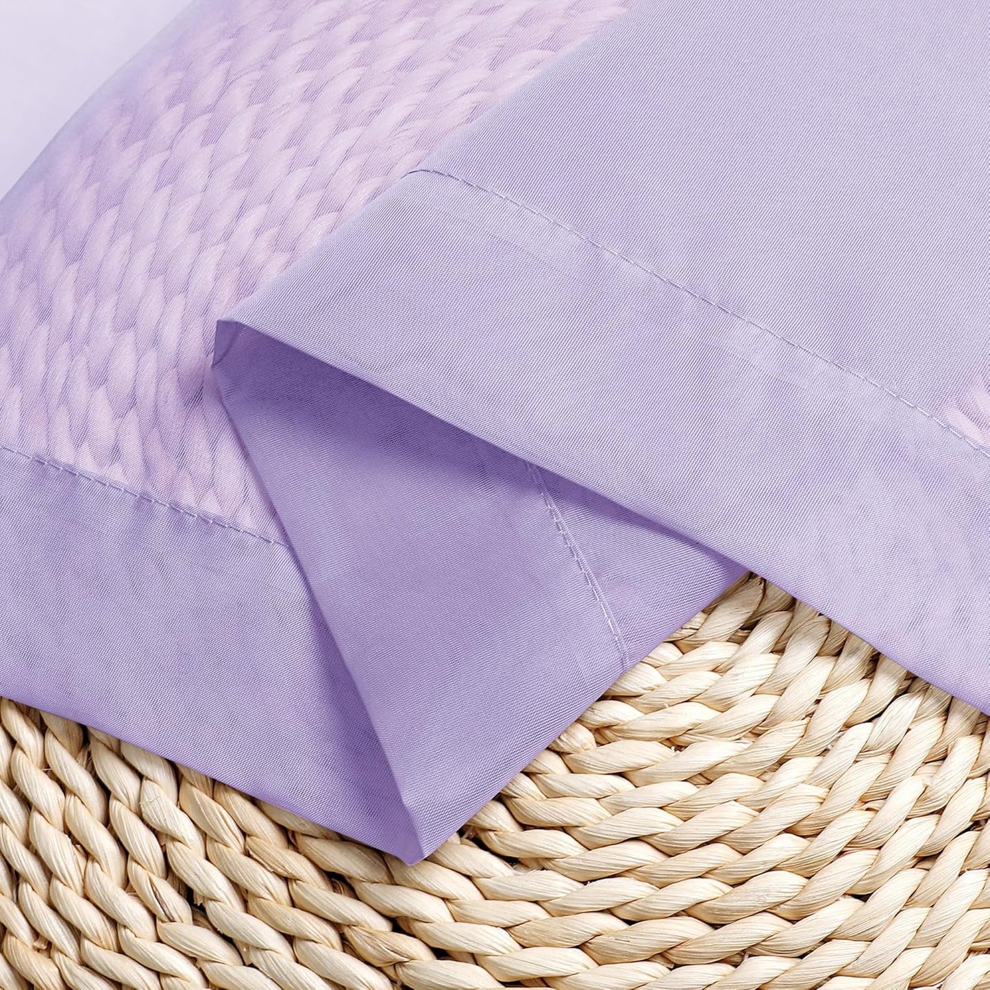 Chyhomenyc Lilac Sheer Curtains 30 inch Length 2 Panels, Light Filtering Voile Rod Pocket Short Window Curtians for Bathroom Living Room Farmhouse Small Windows, 42Wx30L inches