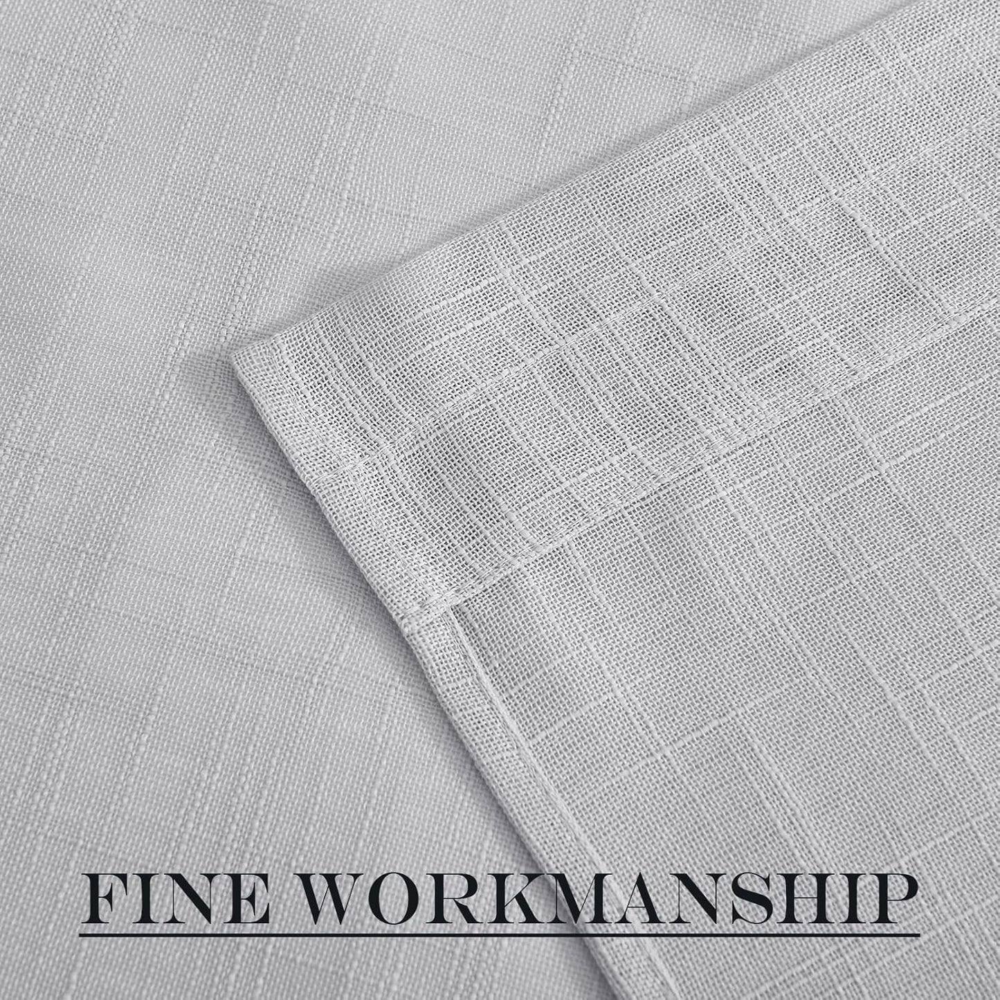 NICETOWN SidelightCurtains 72 Inches Long for Door Windows Linen Privacy Protect Light Filtering French Door Side Curtain Panels Bonus Adjustable Tie Back, 12x72 Inch Length, 1 Panel, Dark Grey