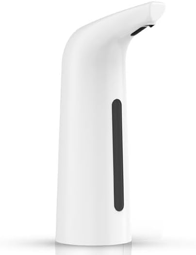 Automatic Soap Dispenser Touchless,400ML Hand & Dish Countertop Electric Liquid Dispenser with Sensor,Modern 4 Gear Adjustable Waterproof Battery Operated Kitchen Auto Soap Pump