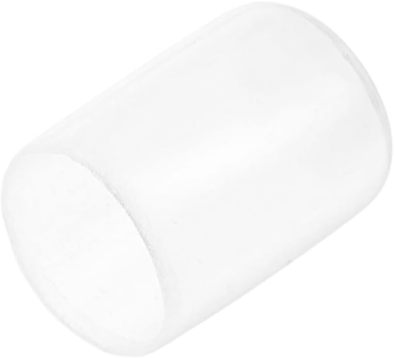 uxcell 20pcs Rubber End Caps Protective Caps 14mm ID Vinyl PVC Round Tube Bolt Cap Cover Screw Thread Protectors, Clear