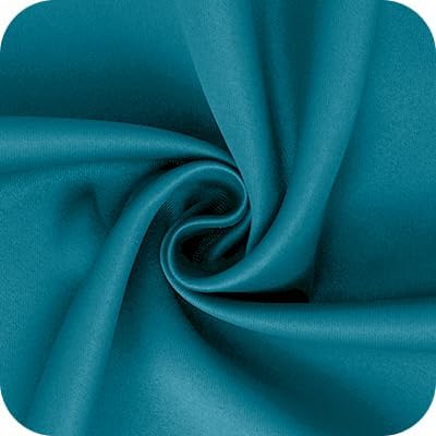 BGment Rod Pocket Blackout Curtains for Bedroom 72 Inches Long - Thermal Insulated Room Darkening Curtains for Living Room, Peacockblue, 42 x 72 Inch, 2 Panels