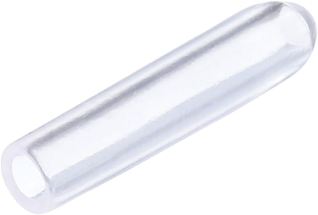 uxcell 20pcs Rubber End Caps 2mm ID Vinyl PVC Round Tube Bolt Cap Cover Screw Thread Protectors Clear