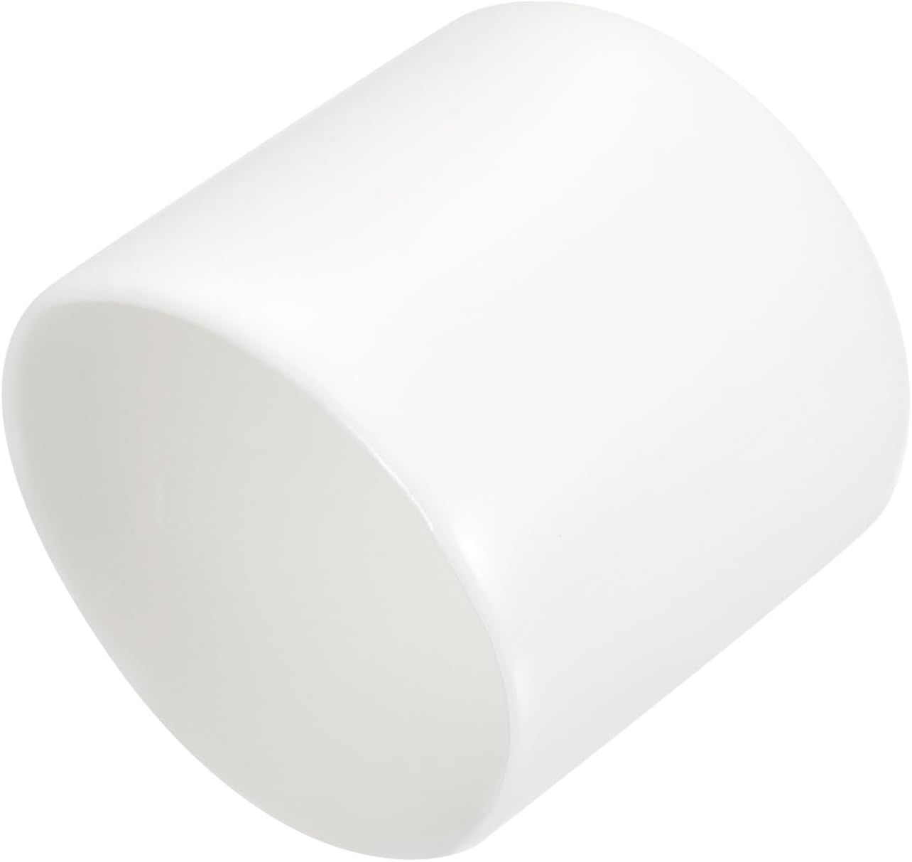 uxcell 20pcs Rubber End Caps 26mm ID Vinyl Round End Cap Cover Screw Thread Protectors White