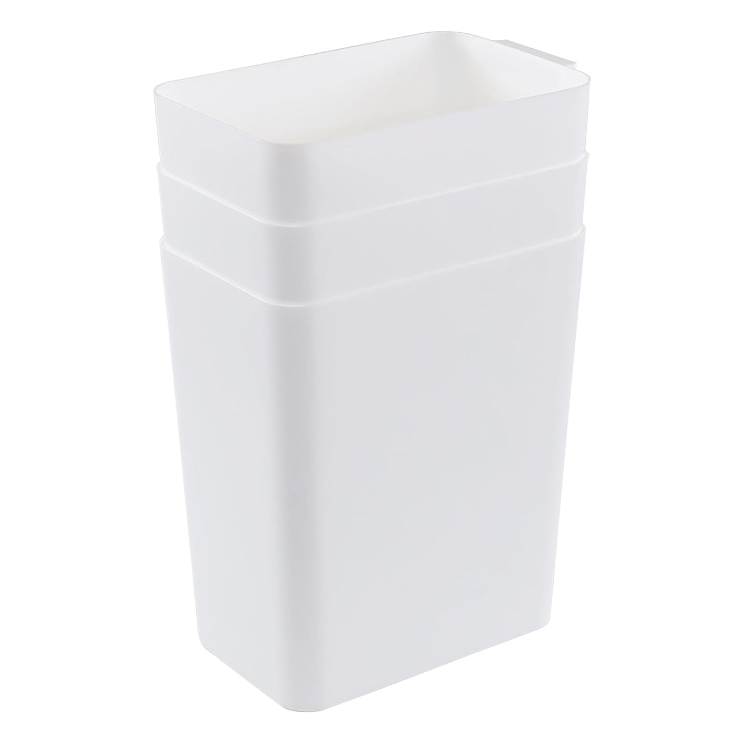 3-Pack 4.5 Gallon Trash Can, Waste Bin for Under Desk, Kitchen, Home, Office, White