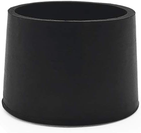 Flyshop 4 Pieces 40mm Rubber Chair Leg Caps Round, Non-Slip Protective Caps for Chair Legs, Floor Protectors, Noise Reduction, Durable Foot Covers, Black Furniture Feet Gliders