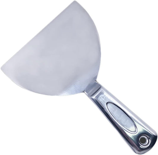 Flex All Stainless Steel Joint Knife Putty Scraper,6-Inch Professional Grade 420 stainless steel, All-Metal, Precision Ground Edge Putty Knife Tape Knife (6")