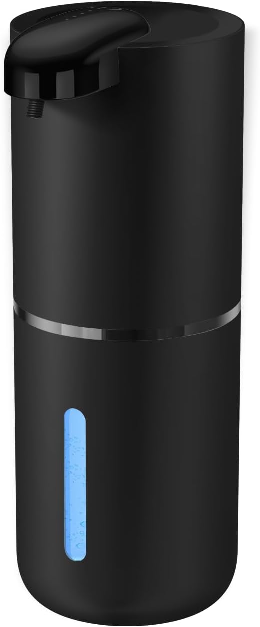 Automatic Liquid Soap Dispenser Bathroom Kitchen Dish Liquid Body Shampoo Shower Gel Hand Free Liquid Wall Mount Touchless Soap Dispenser 380ml Rechargeable Auto Liquid Dispenser for Kitchen Bathroom